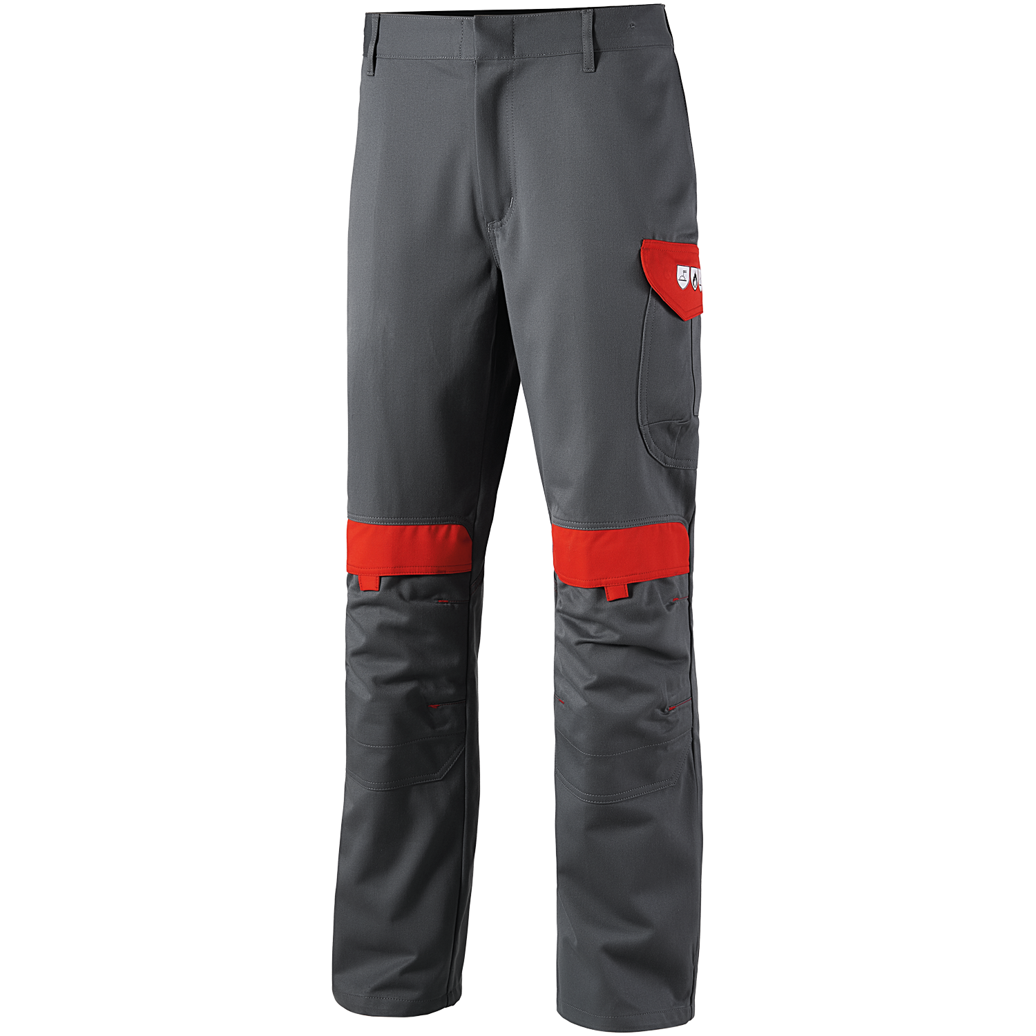 CWS Delta Multiprotect Bundhose Grau/Rot CWS