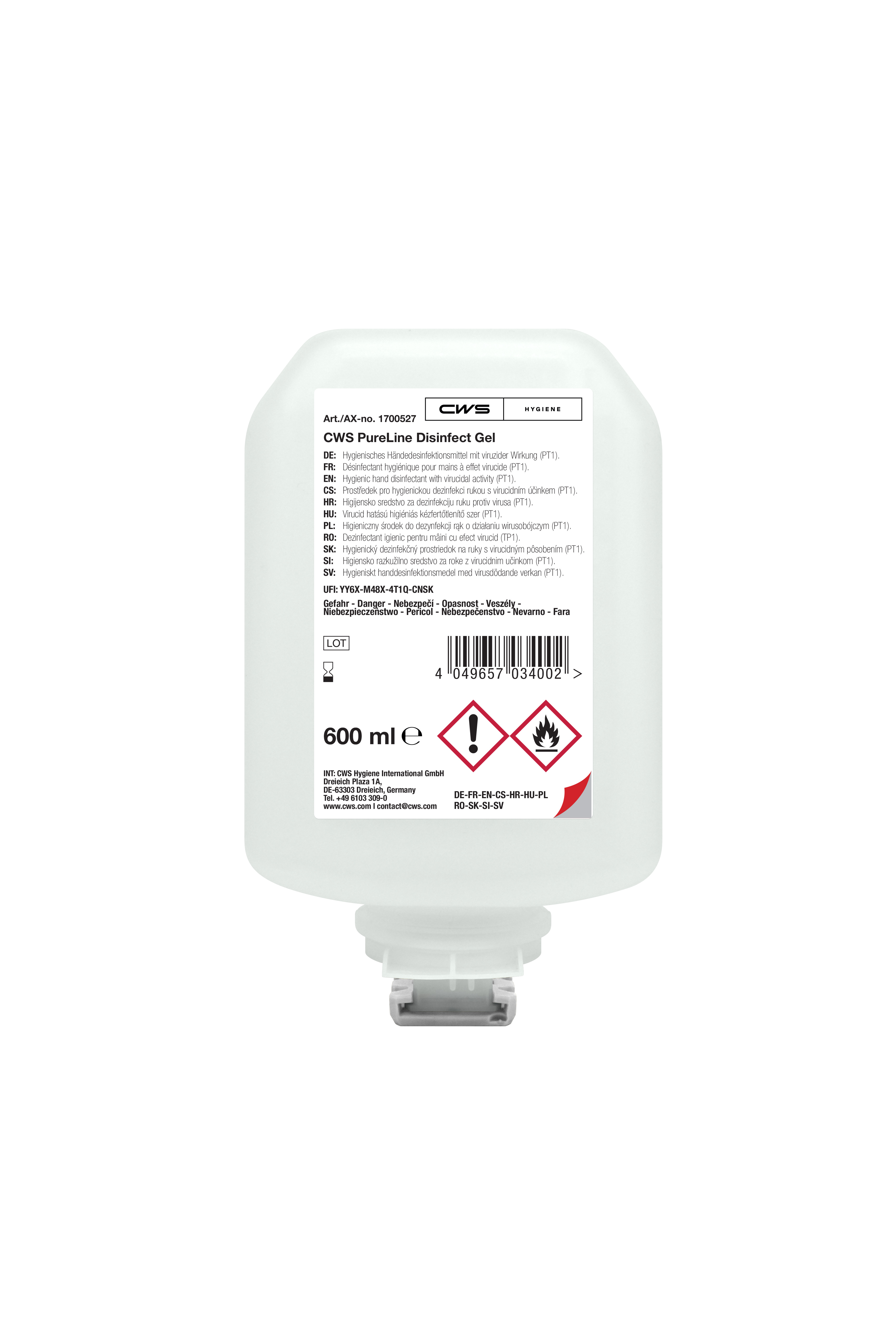 CWS PureLine Disinfect Gel 