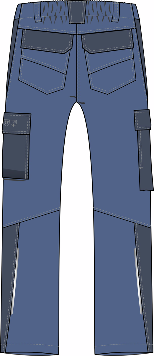 CWS Multinorm Premium: Trousers Blue/Darkblue view 4