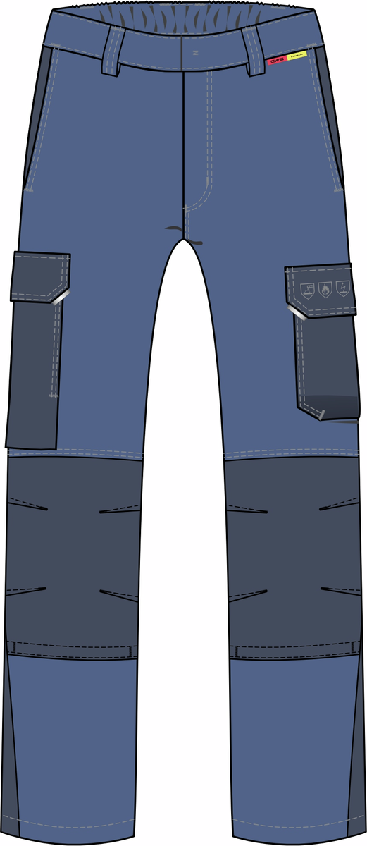 CWS Multinorm Premium: Trousers Blue/Darkblue view 5