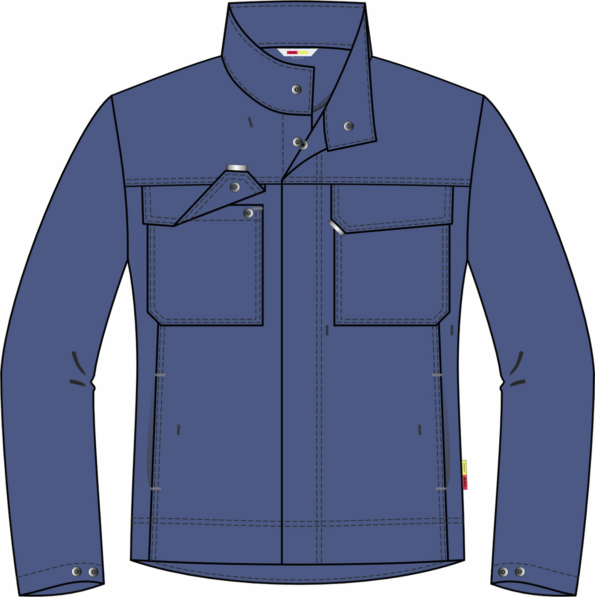 CWS Industry Comfort: Work Jacket Blue view 3