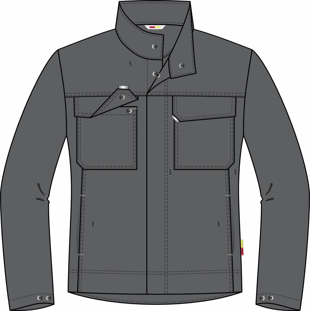 CWS Industry Comfort: Work Jacket Grey view 3