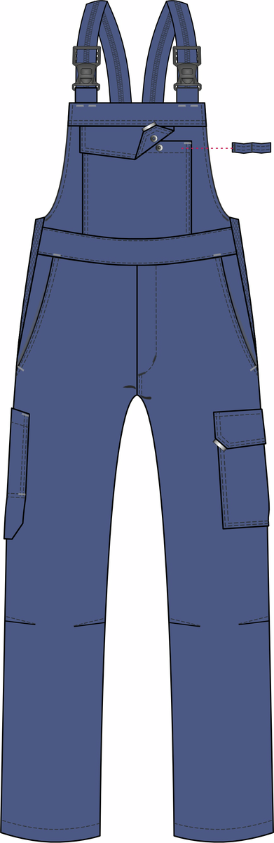 CWS Industry Comfort: Dungarees Blue view 3