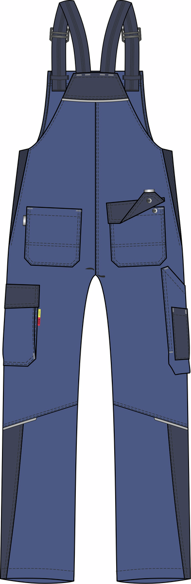 CWS Industry Comfort: Dungarees Blue/Darkblue view 2