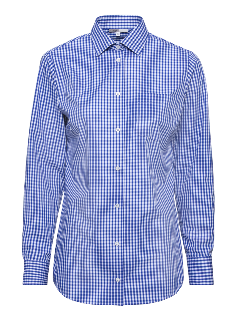 Chemise Oxford Line bleu foncé/blanc ML