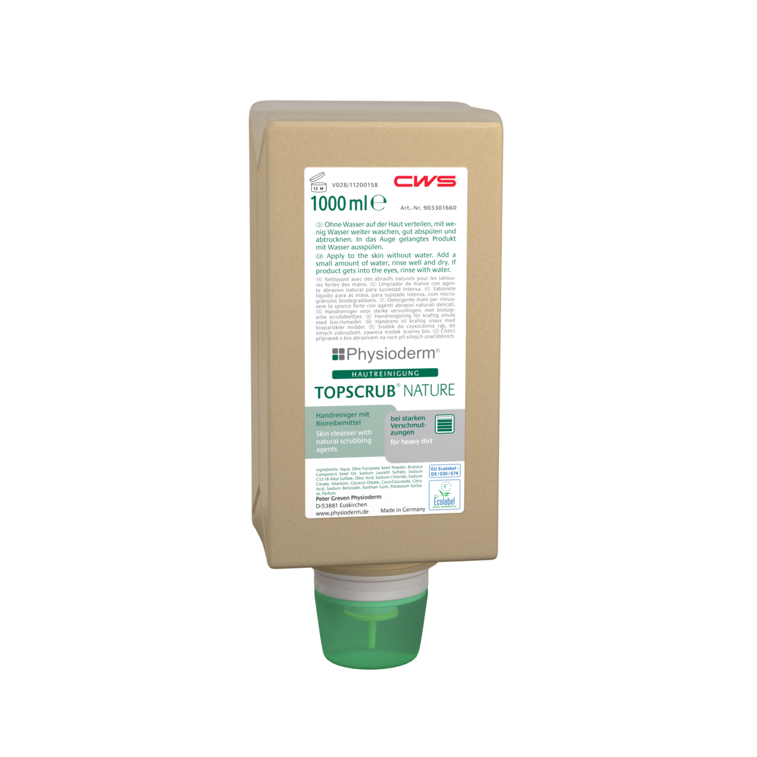 CWS hand cleanser TOPSCRUB® 1.000 ml CWS