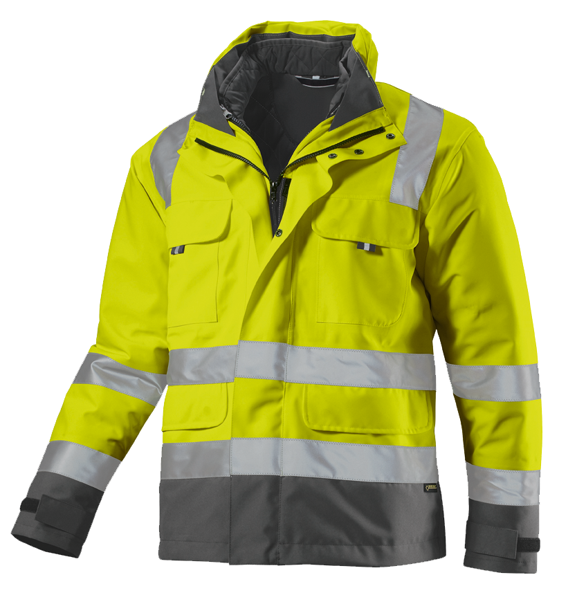 CWS Pro Line HighVis Parka High Vis Yellow/Darkgrey Short CWS
