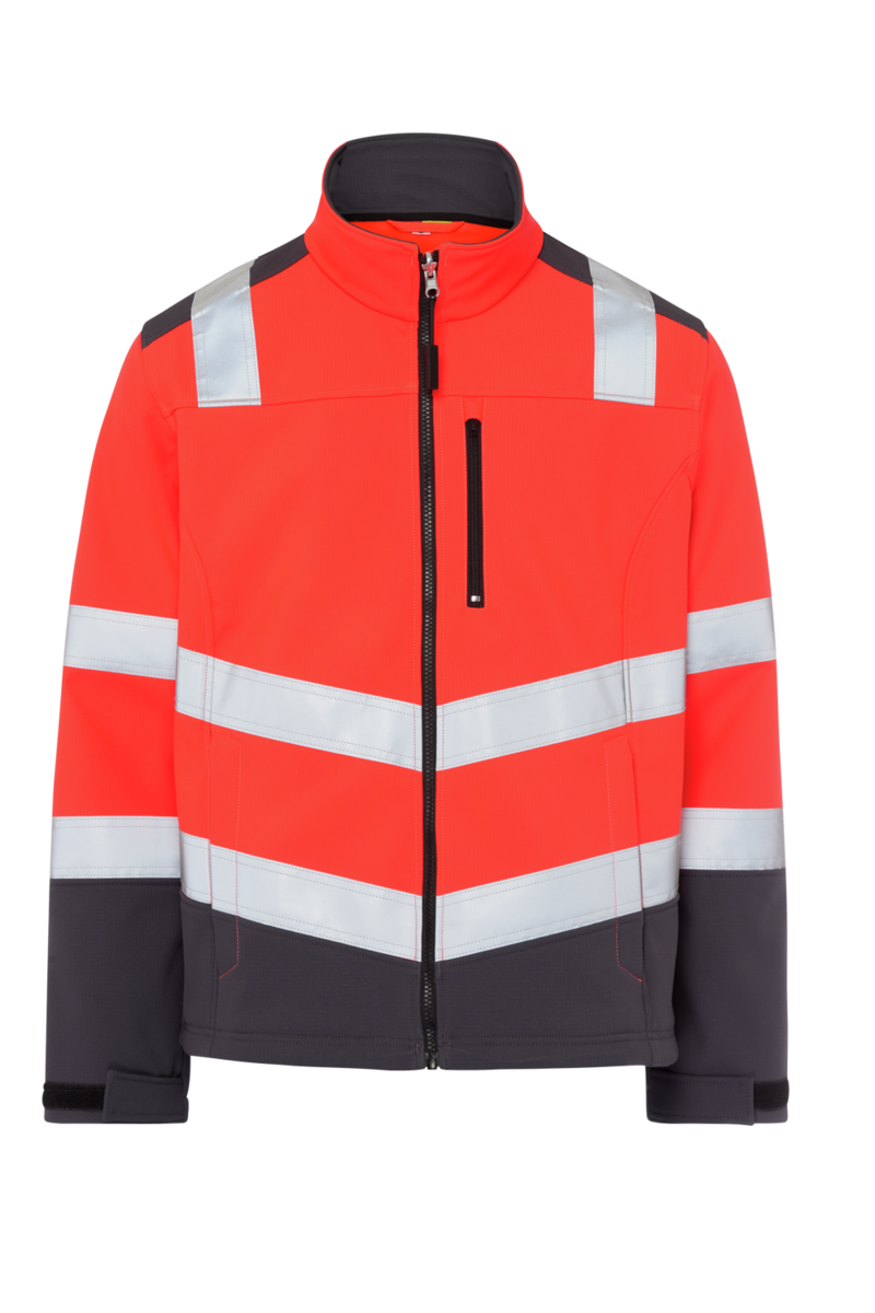 High Vis Rood / Donkergrijs