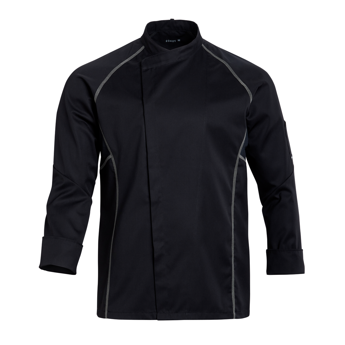 CWS Devon Line: Chef's jacket black/grey view 2