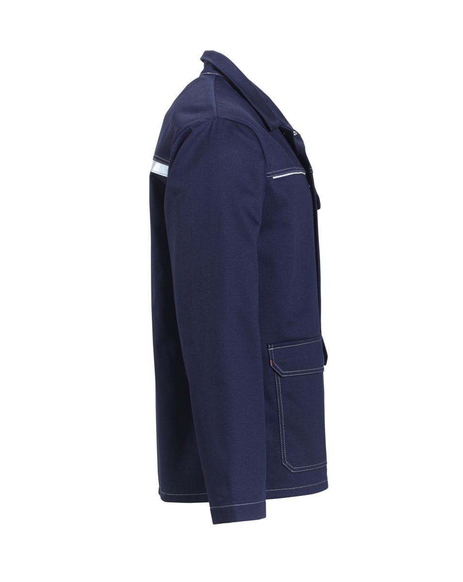 CWS Alpha Welding 2: Work Jacket Darkblue w. Reflective Stripes view 3