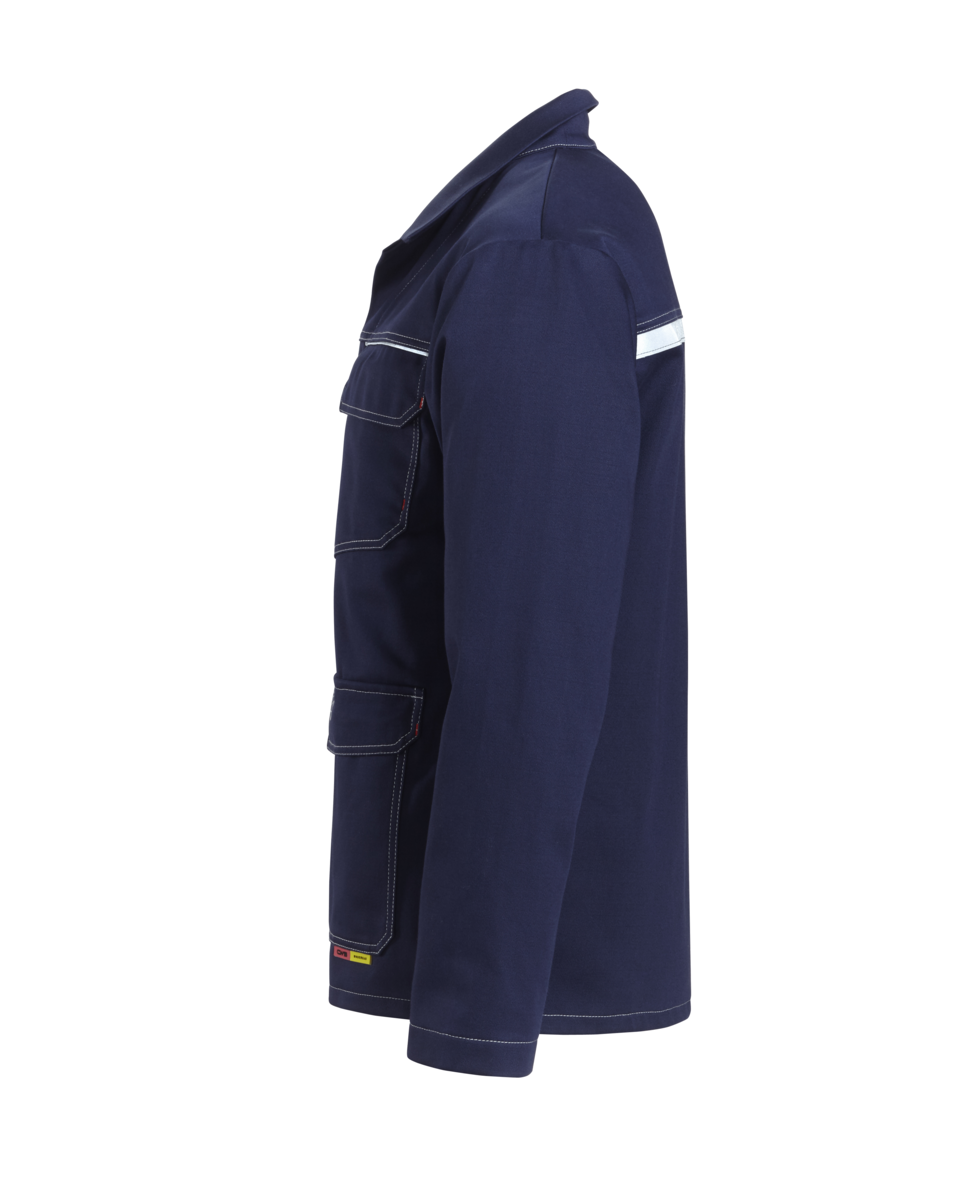 CWS Alpha Welding 2: Work Jacket Darkblue w. Reflective Stripes view 4