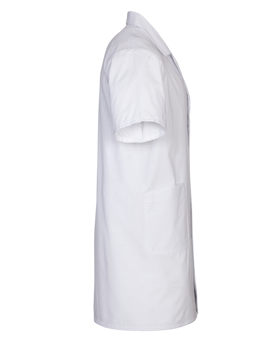 CWS ESD Safe Line: Coat Men White Short Sleeves view 3
