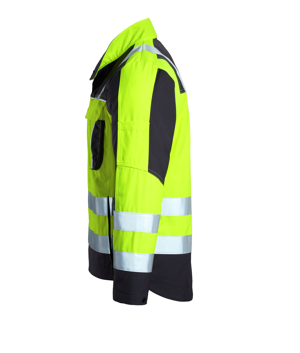 CWS Pro Line HighVis: Work Jacket High Vis Yellow/Darkgrey view 4