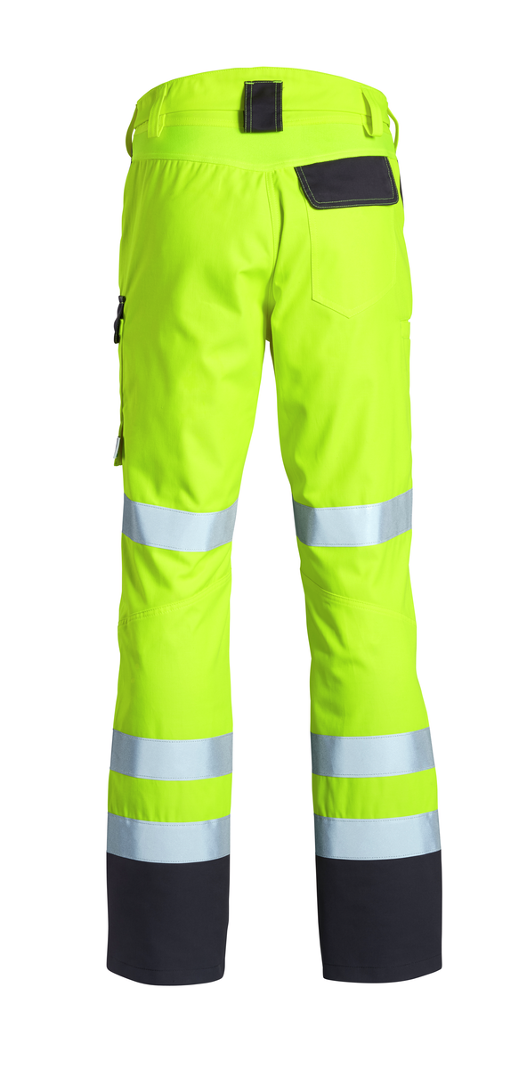 CWS Pro Line HighVis: Trousers High Vis Yellow/Darkgrey w. Kneepad Pockets Lined view 2