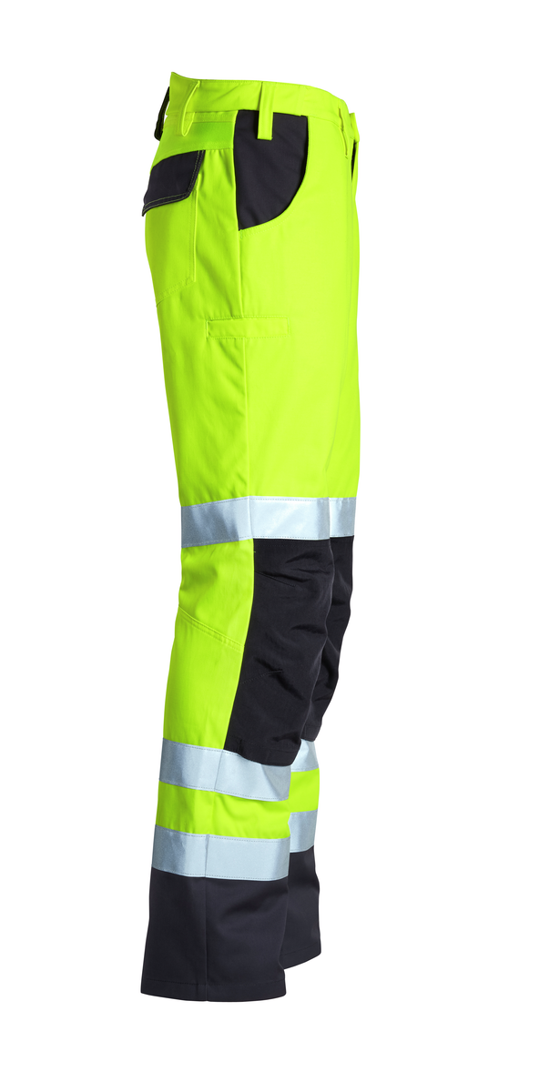 CWS Pro Line HighVis: Trousers High Vis Yellow/Darkgrey w. Kneepad Pockets Lined view 3