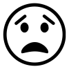Icon of a sad face