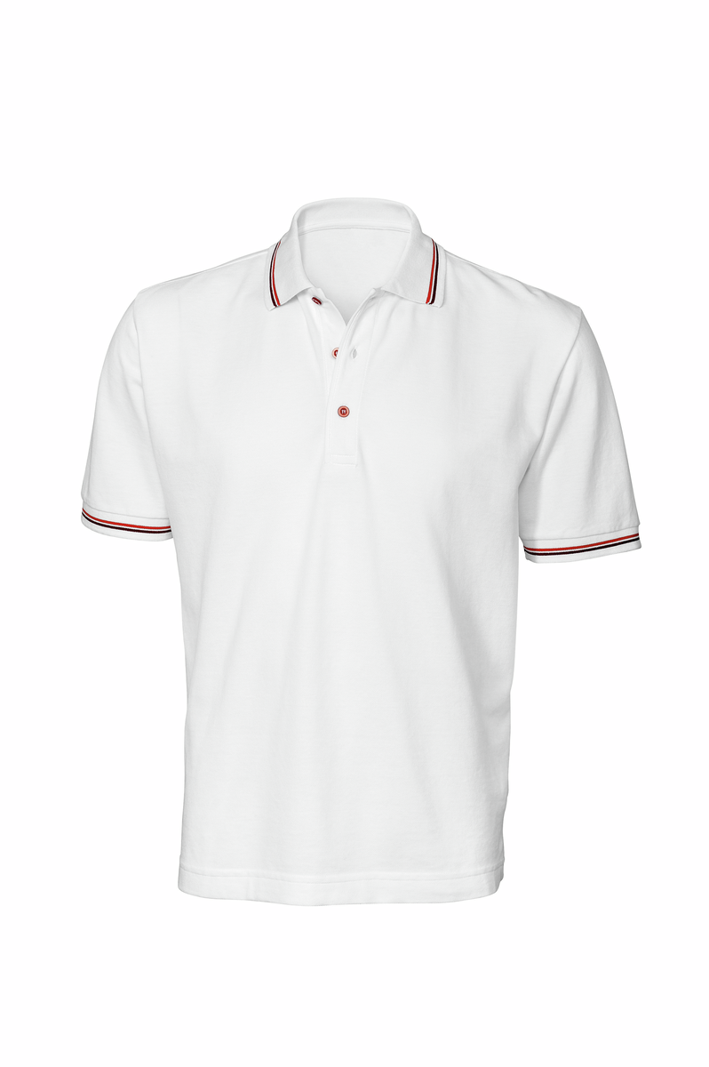 White / Dark Red
