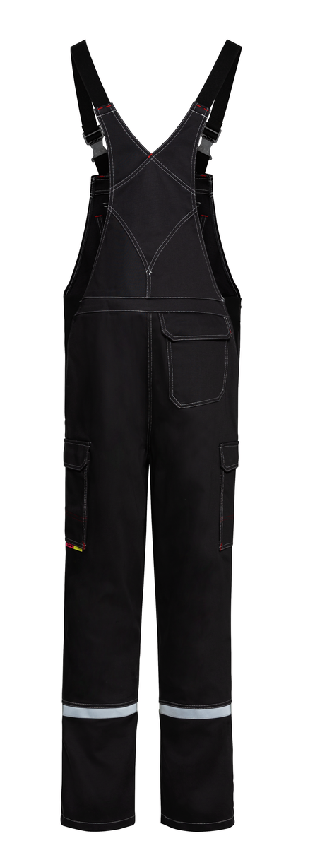 CWS Alpha Welding 2: Dungarees Darkgrey w. Reflective Stripes w. Kneepad Pockets view 6