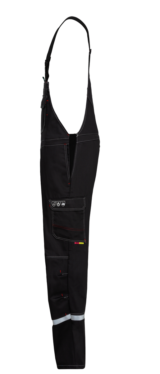 CWS Alpha Welding 2: Dungarees Darkgrey w. Reflective Stripes w. Kneepad Pockets view 7