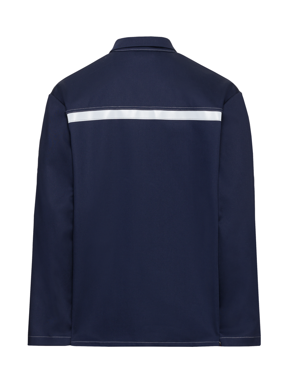 CWS Alpha Welding 2: Work Jacket Darkblue w. Reflective Stripes view 7