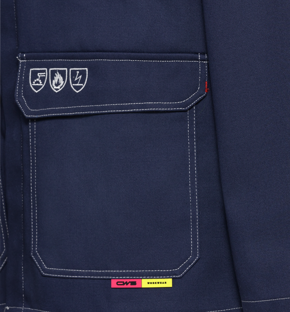 CWS Alpha Welding 2: Work Jacket Darkblue w. Reflective Stripes view 9