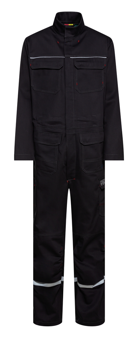 CWS Alpha Welding 2: Overall Darkgrey w. Reflective Stripes w. Kneepad Pockets view 5
