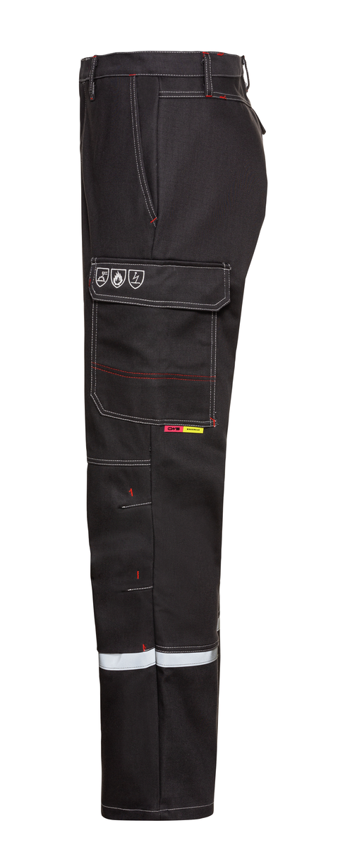 CWS Alpha Welding 2: Trousers Darkgrey w. Reflective Stripes w. Kneepad Pockets view 7