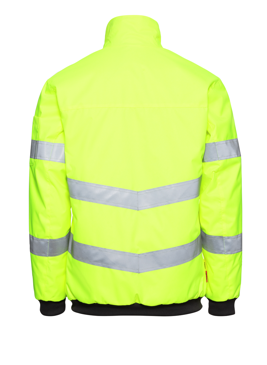 CWS Core HighVis: Jacket High Vis Yellow w. Reflective Stripes view 5