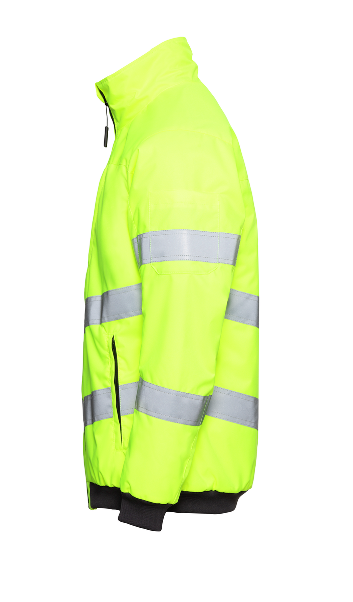 CWS Core HighVis: Jacket High Vis Yellow w. Reflective Stripes view 6