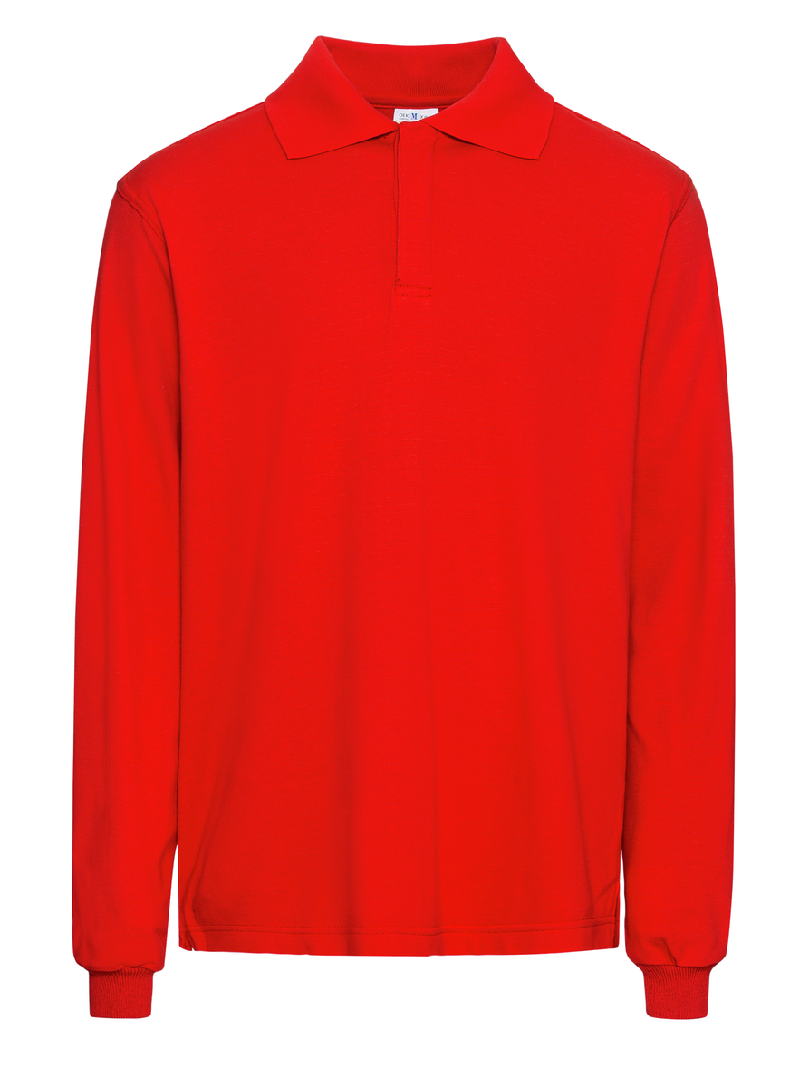 CWS Delta Multiprotect: Poloshirt Red Long Sleeves view 2