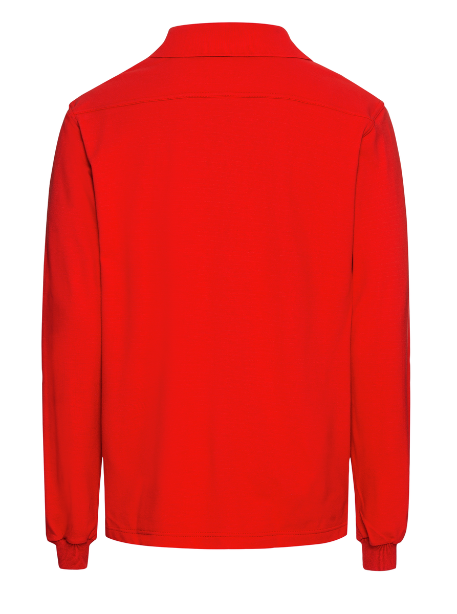 CWS Delta Multiprotect: Poloshirt Red Long Sleeves view 3