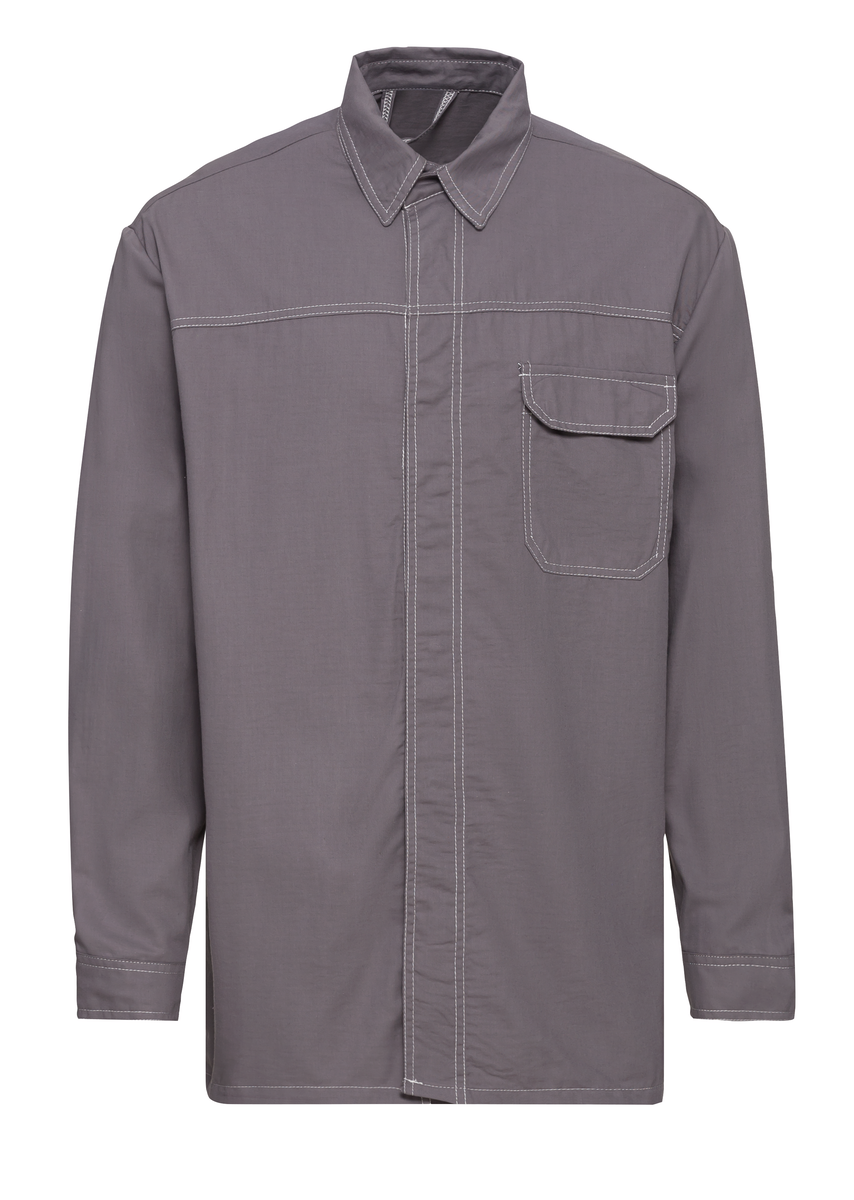 CWS Delta Multiprotect: Work Shirt Grey Long Sleeves view 2