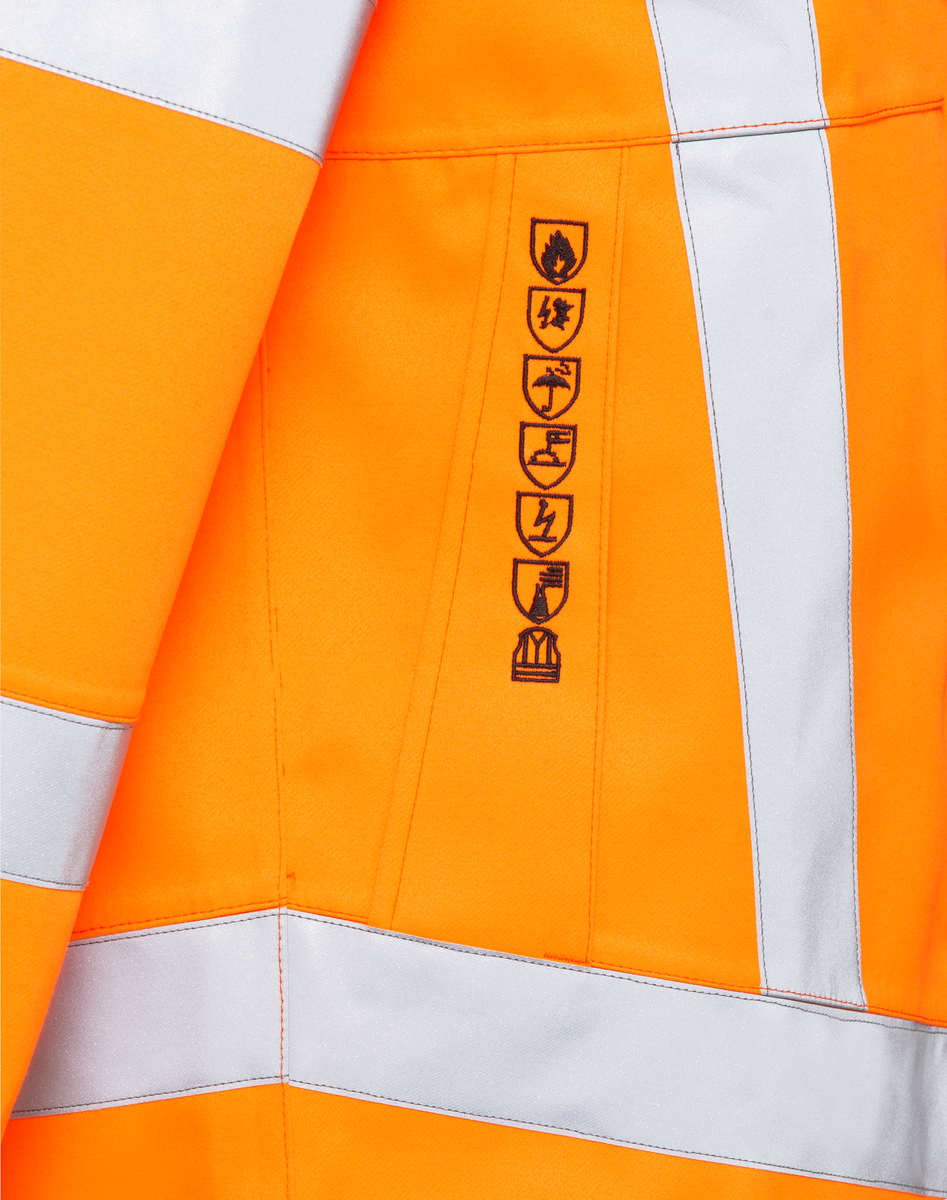 CWS Delta Multiprotect HighVis: Parka High Vis Orange view 6