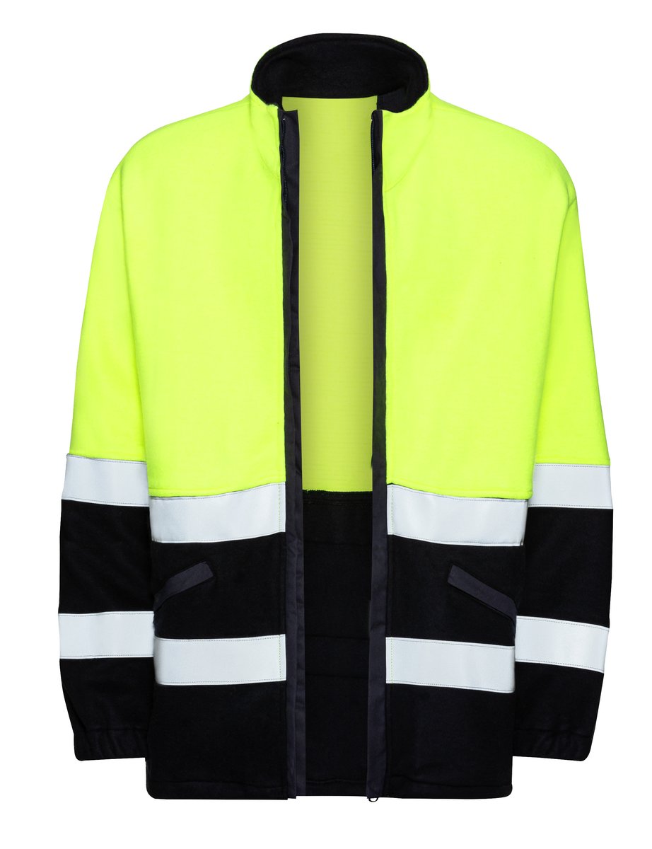 CWS Delta Multiprotect HighVis: Flis jopič z visoko vidljivostjo, rumena/temno modra view 3