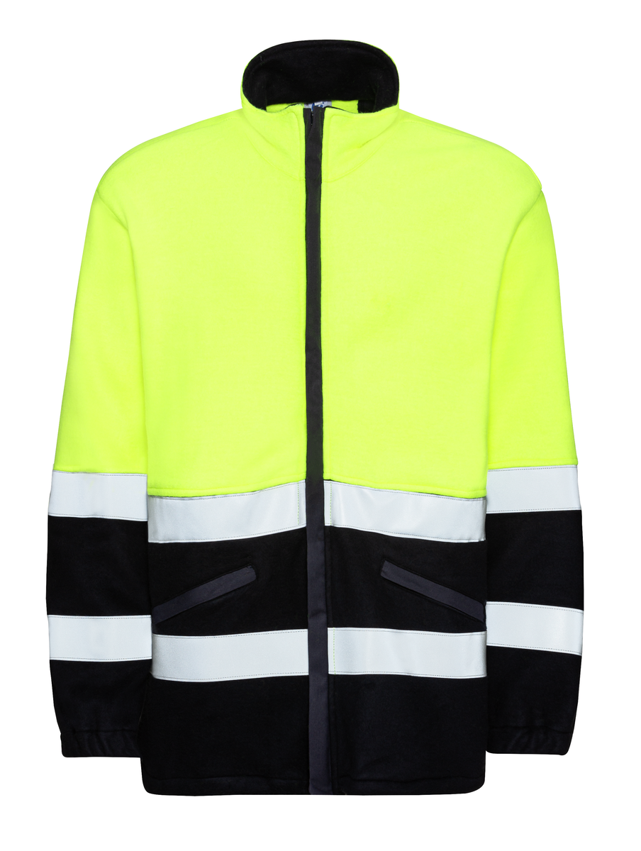 CWS Delta Multiprotect HighVis: Flis jopič z visoko vidljivostjo, rumena/temno modra view 2