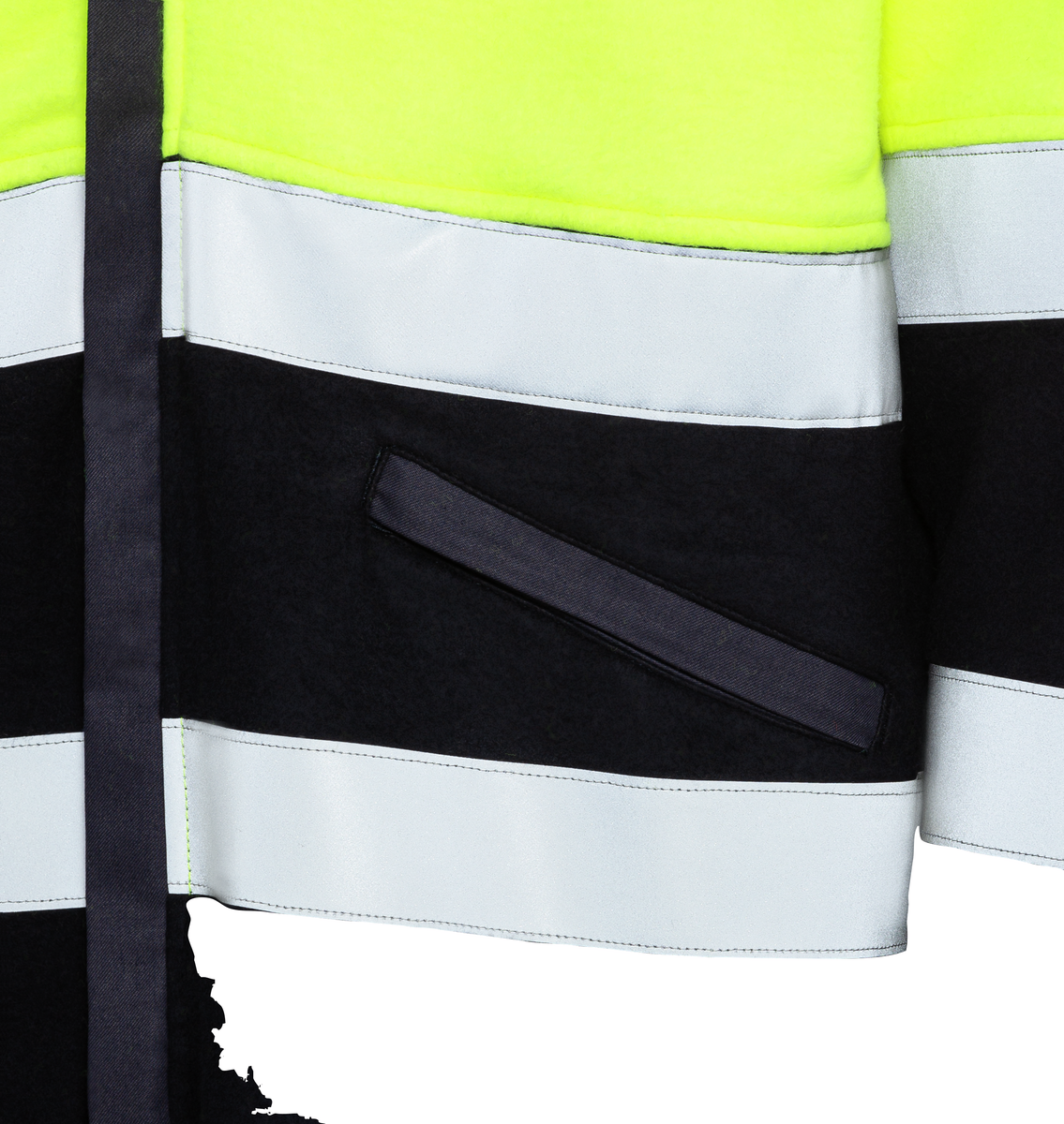 CWS Delta Multiprotect HighVis: Flis jopič z visoko vidljivostjo, rumena/temno modra view 6