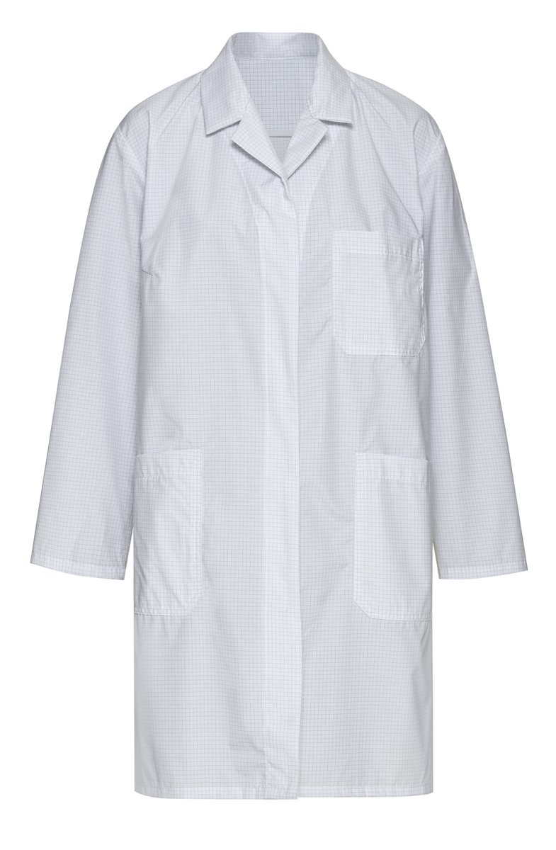 CWS ESD Safe Line: Coat Ladies White Long Sleeves view 2
