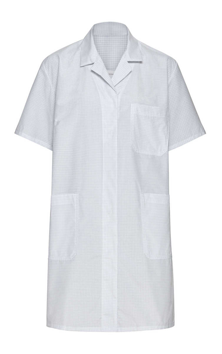 CWS ESD Safe Line: Coat Ladies White Short Sleeves view 2