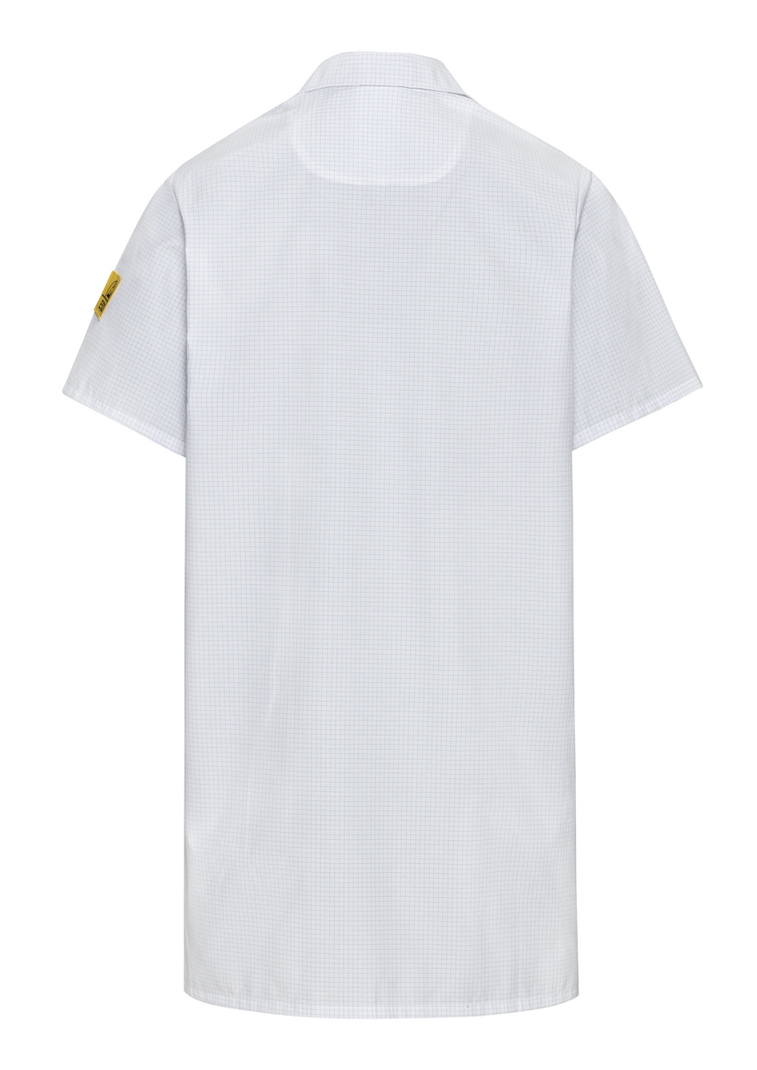 CWS ESD Safe Line: Coat Men White Short Sleeves view 7