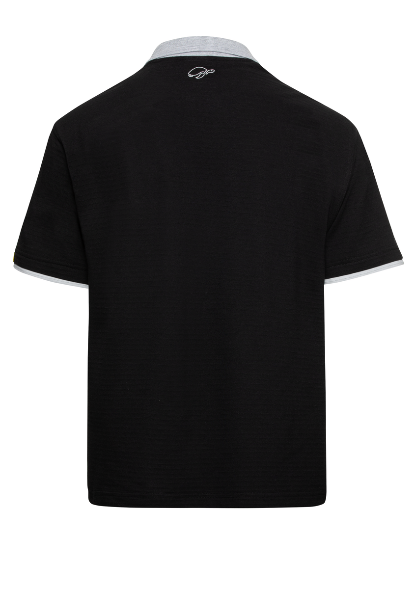 CWS ESD Safe Line: Poloshirt Black/Lightgrey Short Sleeves view 4