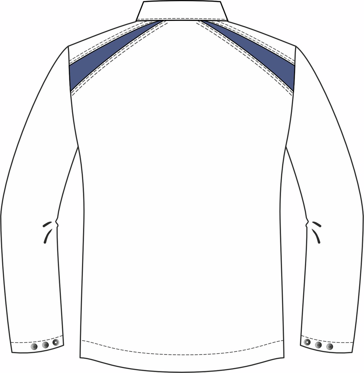 CWS Food Deluxe: Jacket White/Blue view 4