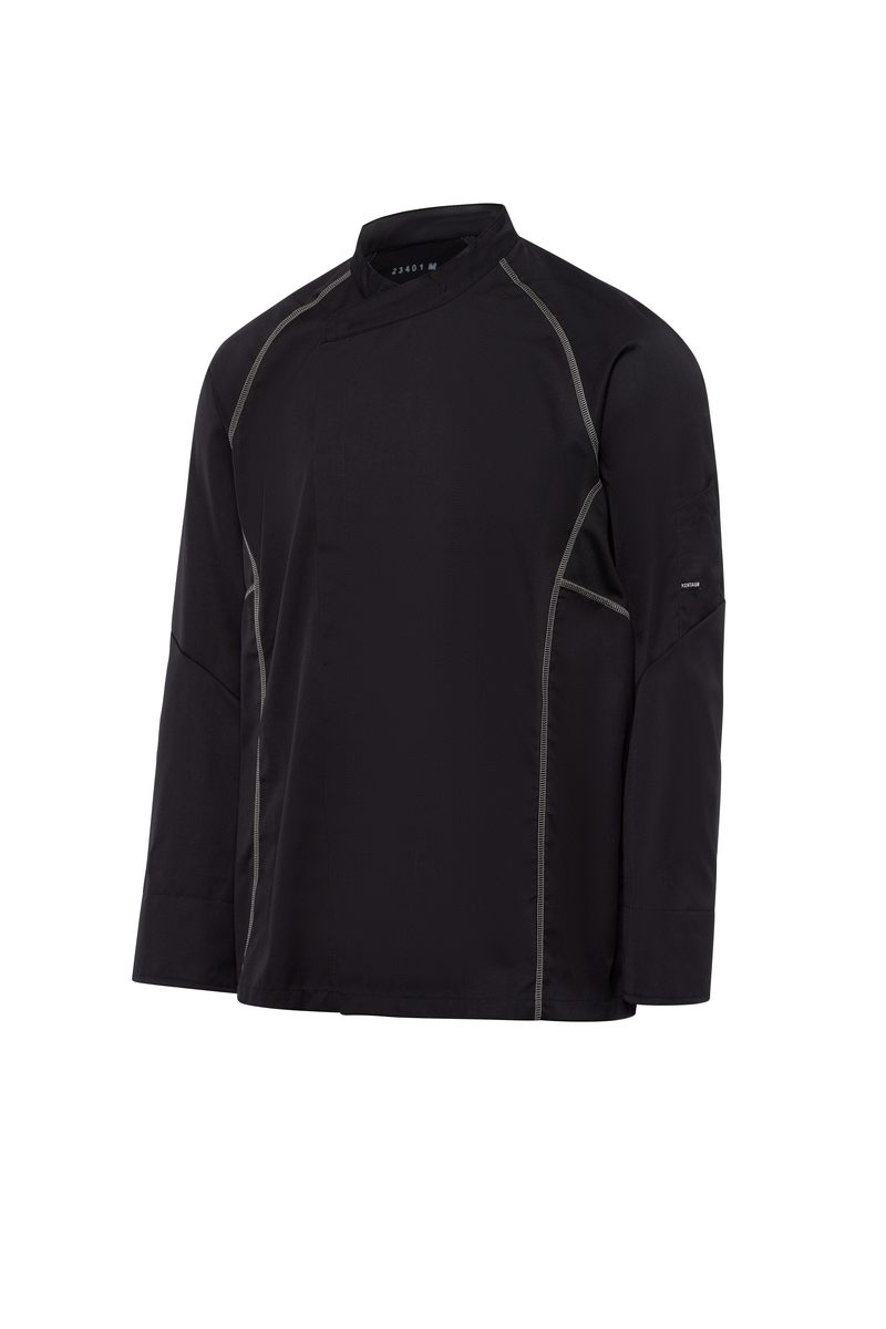 CWS Devon Line: Chef's jacket black/grey view 4