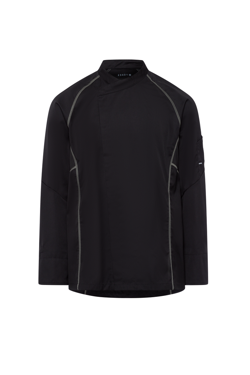 CWS Devon Line: Chef's jacket black/grey view 5