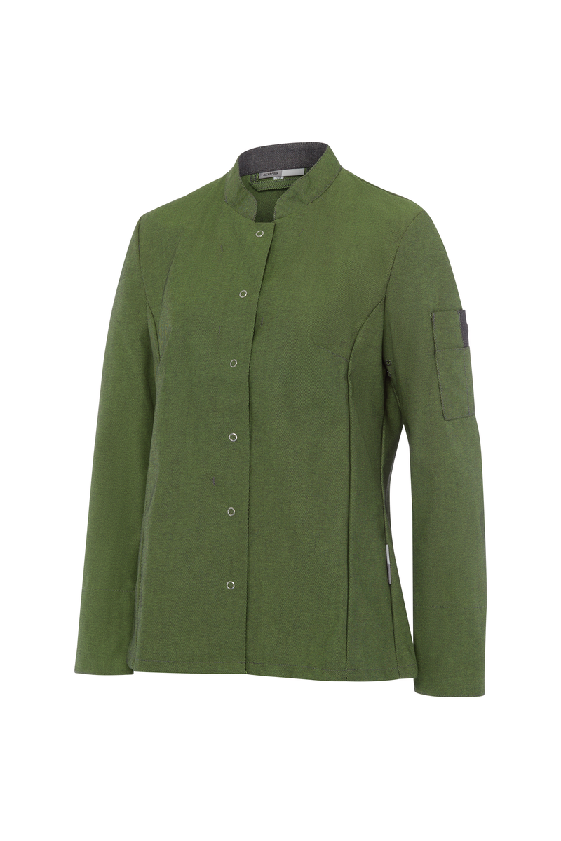 CWS Scandic Line: Bistro Jacket Ladies Green/Darkgrey view 4