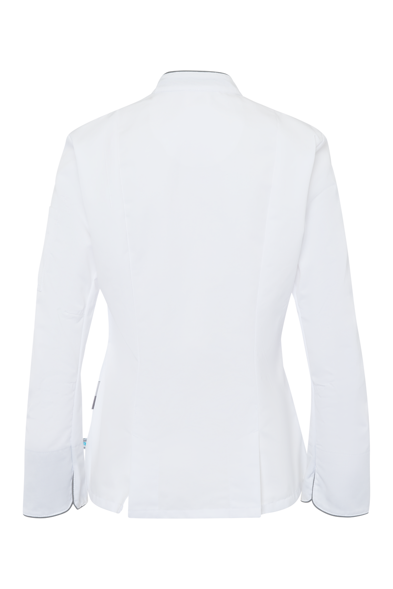 CWS Paris Line: Chef Jacket Ladies White/Grey view 4