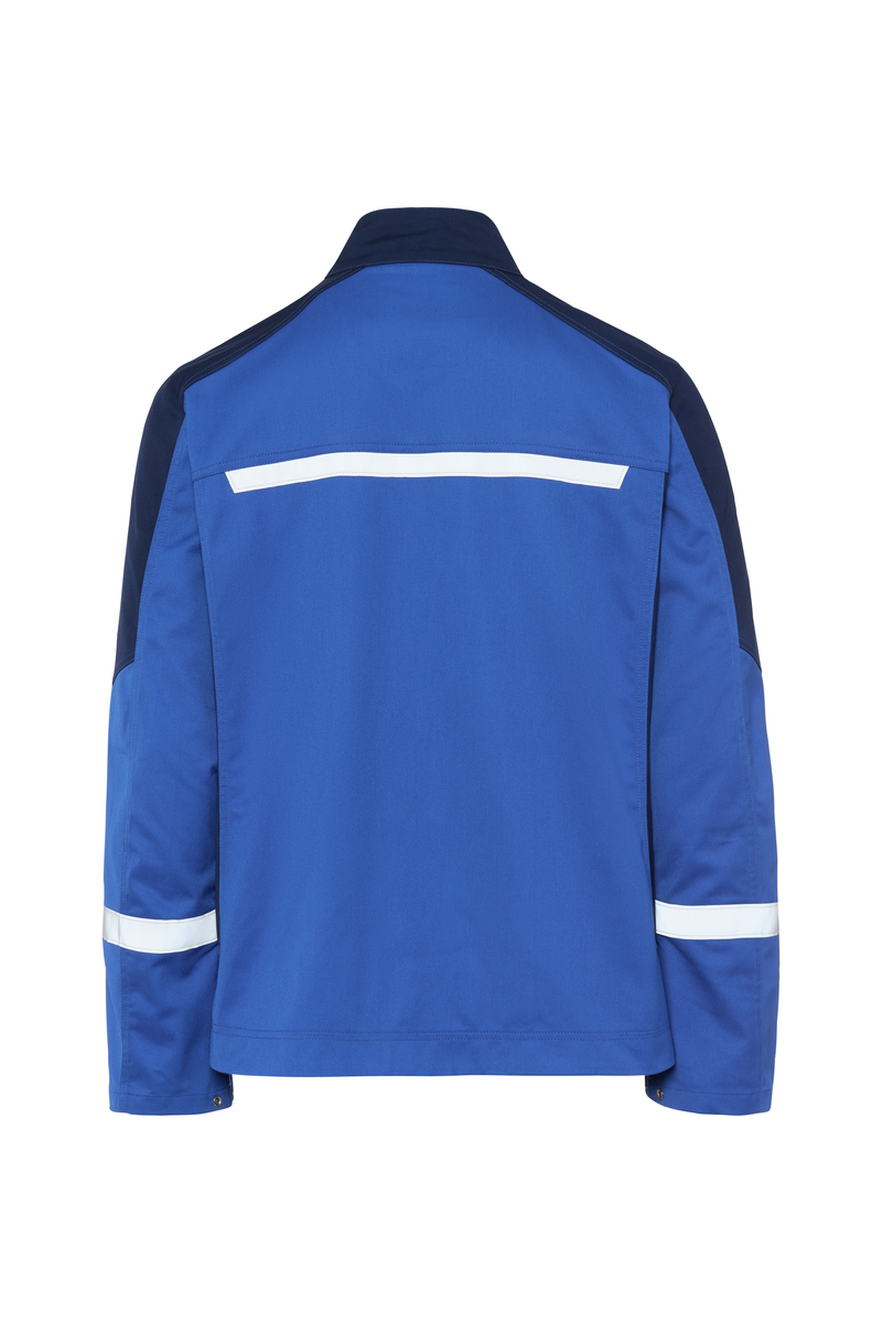 CWS Industry Comfort w.HiVi elements: Work Jacket Blue/Darkblue w. Reflective Stripes view 7