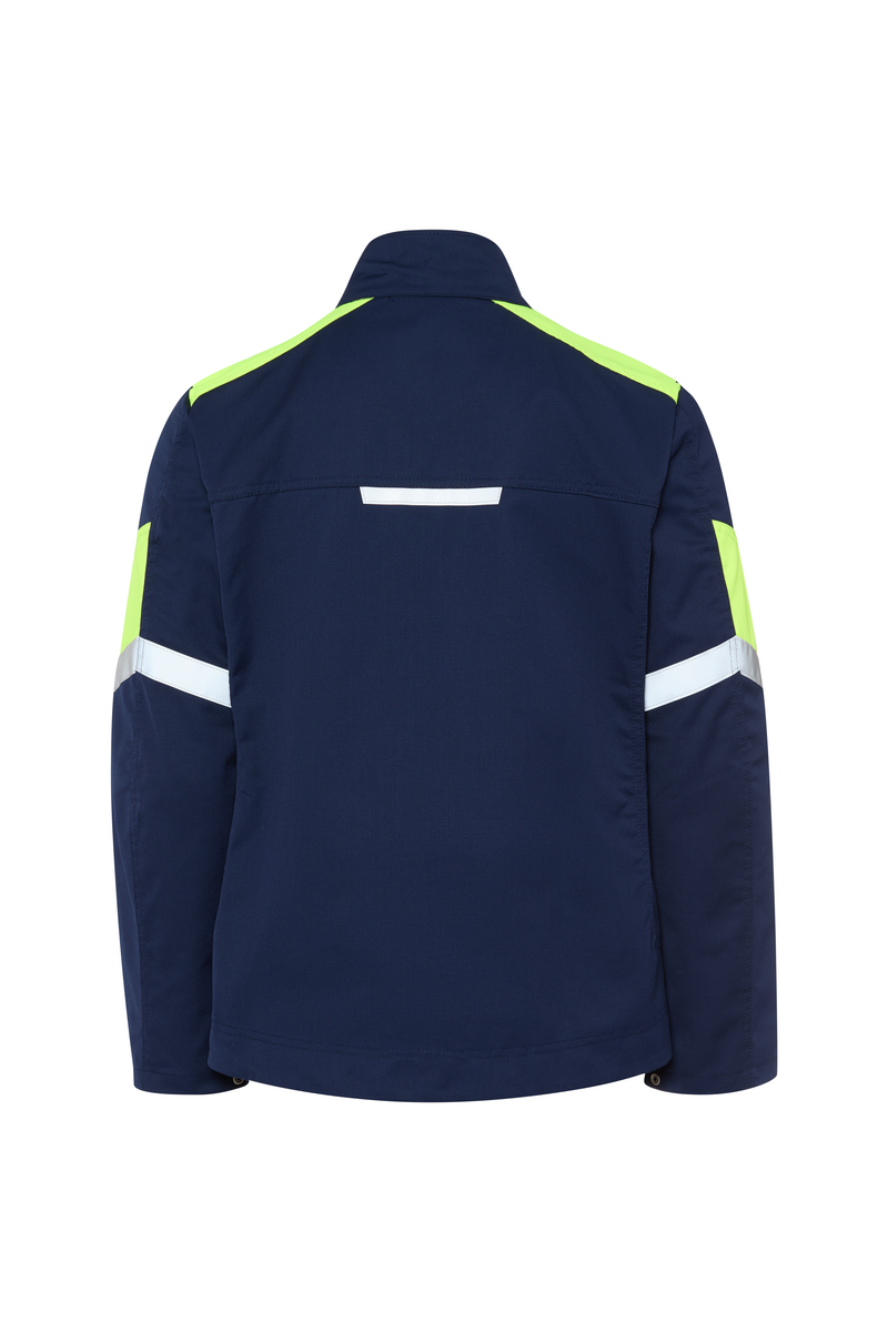 CWS Industry Comfort: Delovni jopič temno modra/visoka vidna rumena z odsevnimi črtami view 5