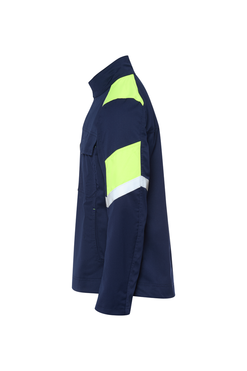 CWS Industry Comfort: Delovni jopič temno modra/visoka vidna rumena z odsevnimi črtami view 6