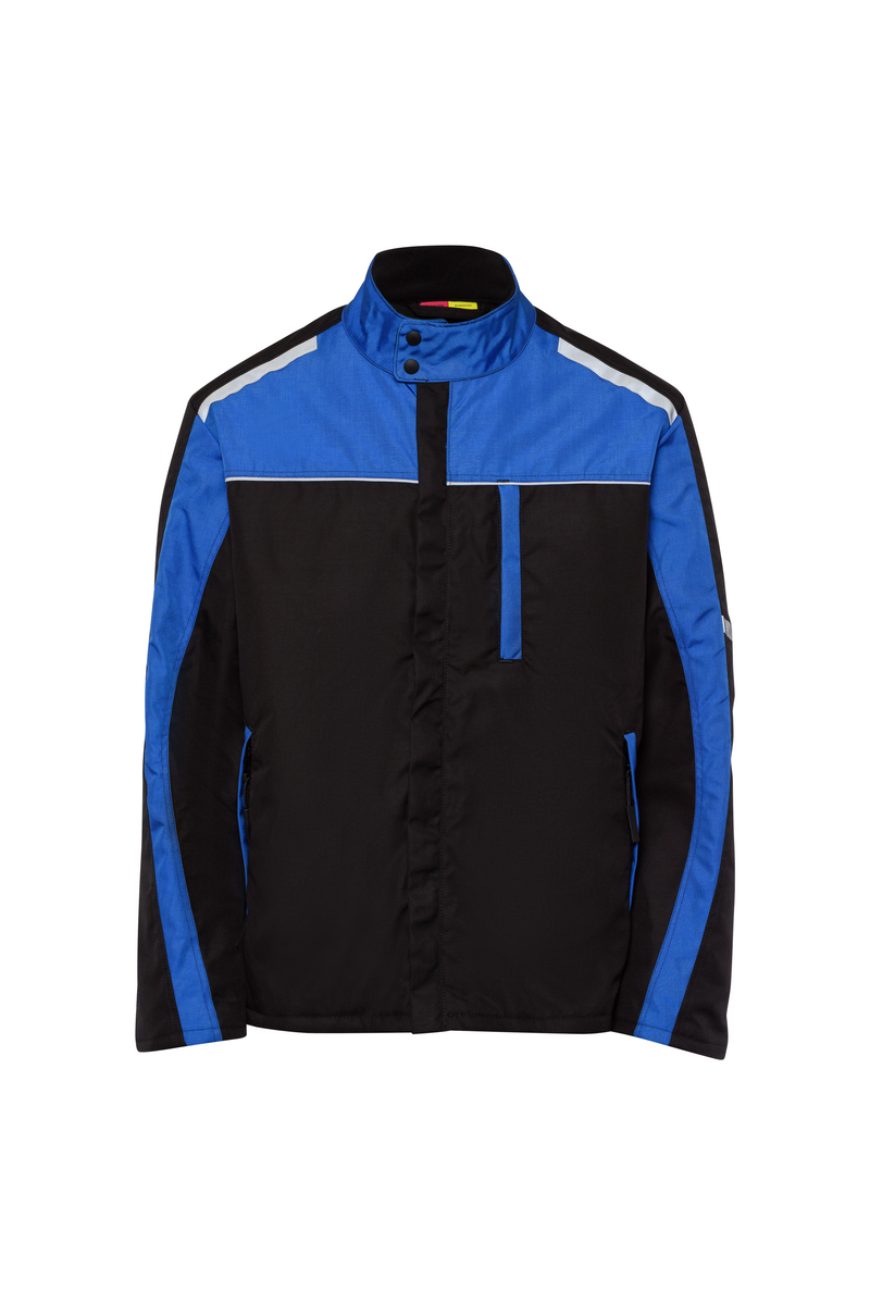 CWS Profi Line Outdoor: Work Jacket Black/Blue Lined view 3