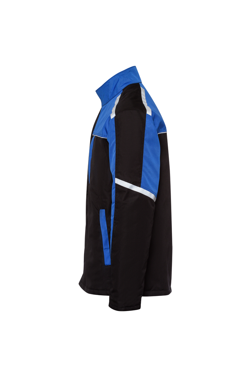 CWS Profi Line Outdoor: Work Jacket Black/Blue Lined view 6